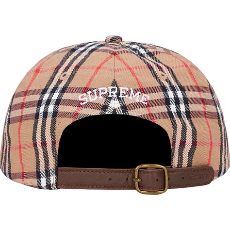 supreme burberry denim hat